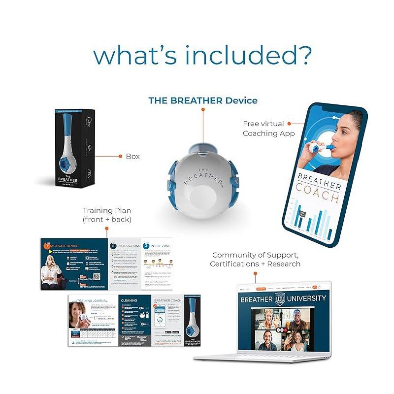 Дыхательный тренажер Регулируемая передача Тренажер для легких Жизненная емкость Тренировка сопротивления