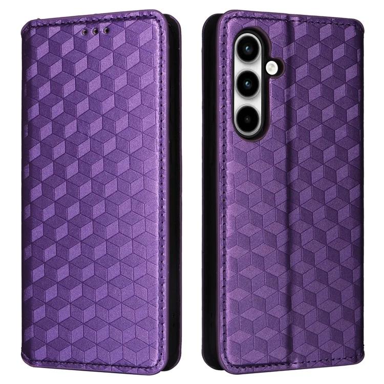 Для Samsung Galaxy A35 5G телефон кошелек кожаный чехол ромб тиснением