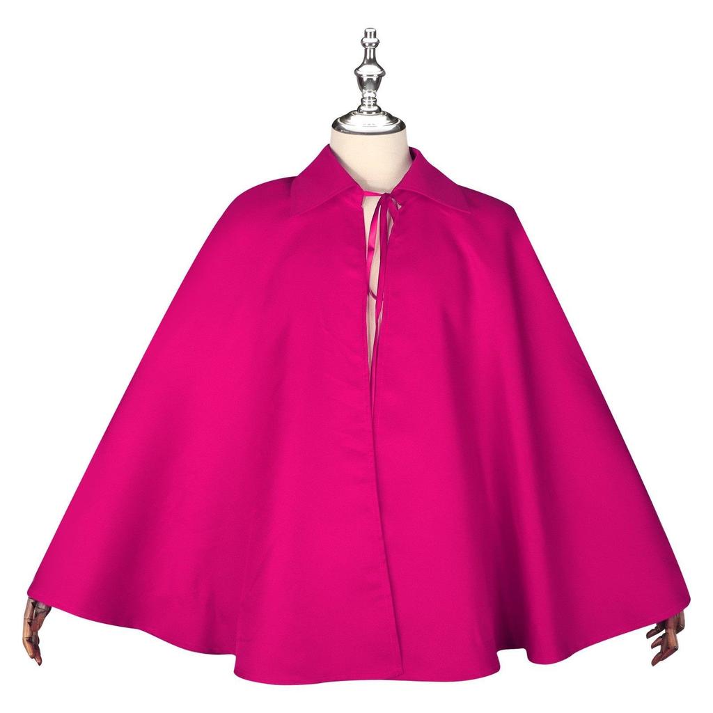Halloween short medieval costume cape cos Black Lapel Tie Cape Performance Costume Shawl*