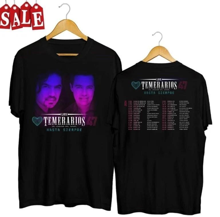 Rare Los Temerarios Band Tour Shirt Double Side Gift For Fans Shirt Unisex T-Shirt