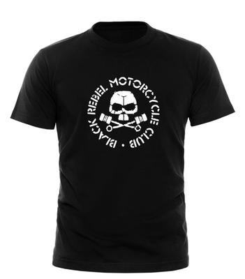 Логотип Black Rebel Motorcycle Club Черная футболка Взрослый топ Черный