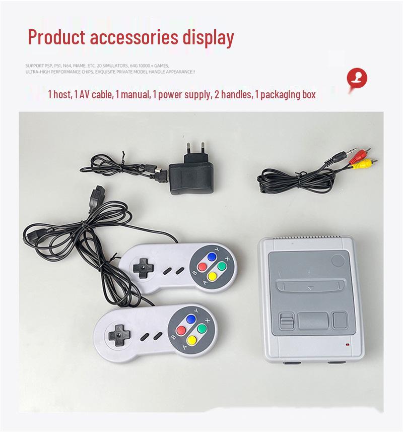 Европейская SFC Красная и Белая Мини SNES ТВ-приставка: 8-битная, 620 встроенных игр
