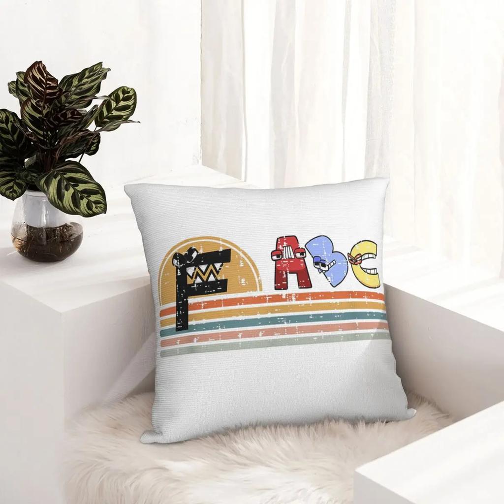 Letter Pillowcases Room Christmas Boys Retro Sunset Gamer Cushion Cover Cool Pillow Cover