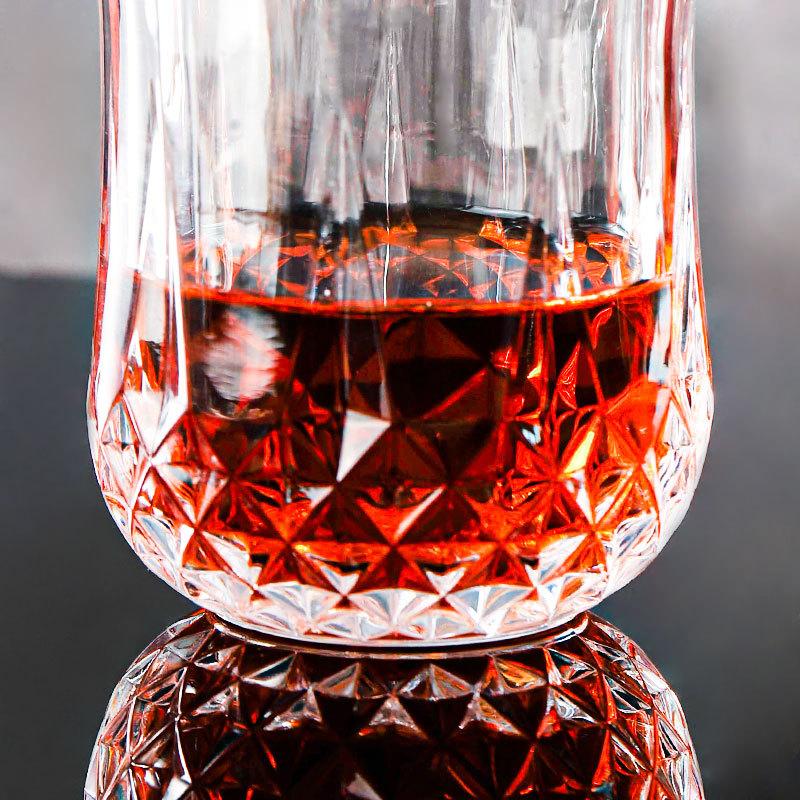 Посуда для напитков Бокалы для вина Эстетичные чашки Стаканы со скульптурой в виде бриллианта Стакан для сока Прозрачная Посуда для кофе и чая Элегантное стекло