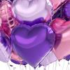 Воздушные шары Yousheng Love Balloons в форме сердца из алюминиевой фольги, многоразовые воздушные шары в форме сердца для Дня святого Валентина, свадьбы, помолвки, вечеринки, декора
