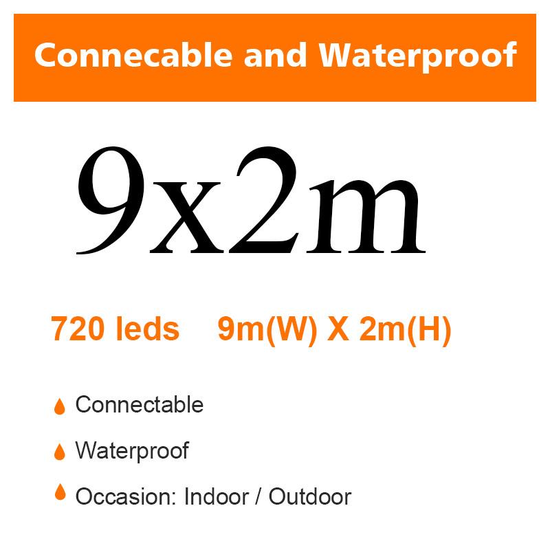 Светодиодные гирлянды-феи для улицы, водонепроницаемые, водопад, уличная гирлянда, шторные огни для патио, рождественское украшение для свадебной вечеринки