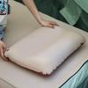 Надувная туристическая подушка 3D для улицы - Дизайн "Сыр", 320 г, Удобная спинка