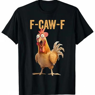 Смешная футболка с мемом про петуха, Футболка F-Caw-F с вороном, Дерзкая футболка для любителя птиц, Топ с графикой ворона в лунном свете, Вдохновленная природой осенняя футболка