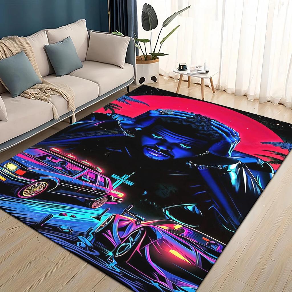 3D THE WEEKND, XO Альтернативный R&B Абель Тесфайе Ковер для Гостиной Спальни Дома Декорация Дивана, Детский Нескользящий Напольный Коврик