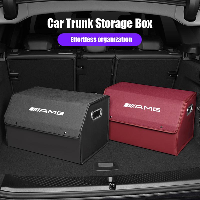 1pc Car Trunk Storage Box Large Capacity Tools Organizer Case Accessories For Mercedes Benz AMG A B C E G CLA W211 W203 W204
