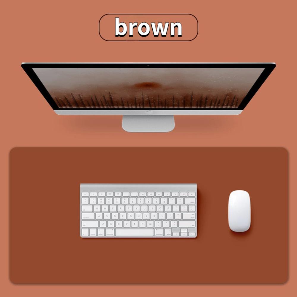 Защитный коврик для офисного стола больших размеров, водонепроницаемый коврик для мыши из искусственной кожи, настольная клавиатура, игровой коврик для мыши, аксессуары для ПК