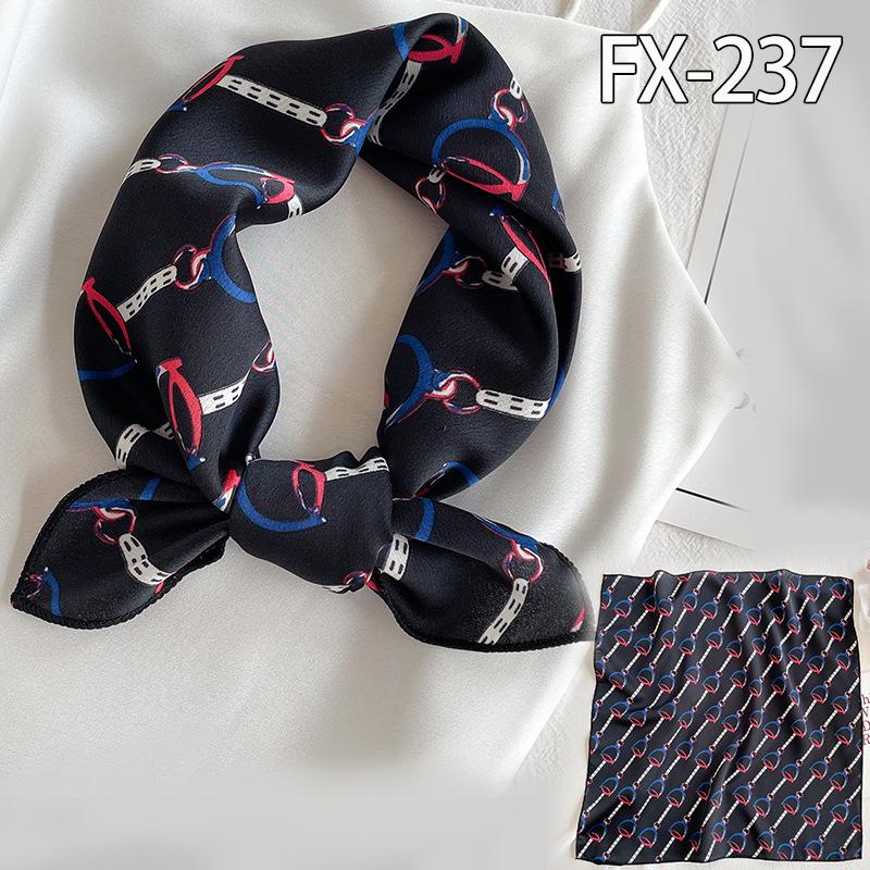 50 * 50cm Spring And Autumn Silk Scarves Versatile Decoration Professional Small Square Scarves Neck Protection Binding Bag