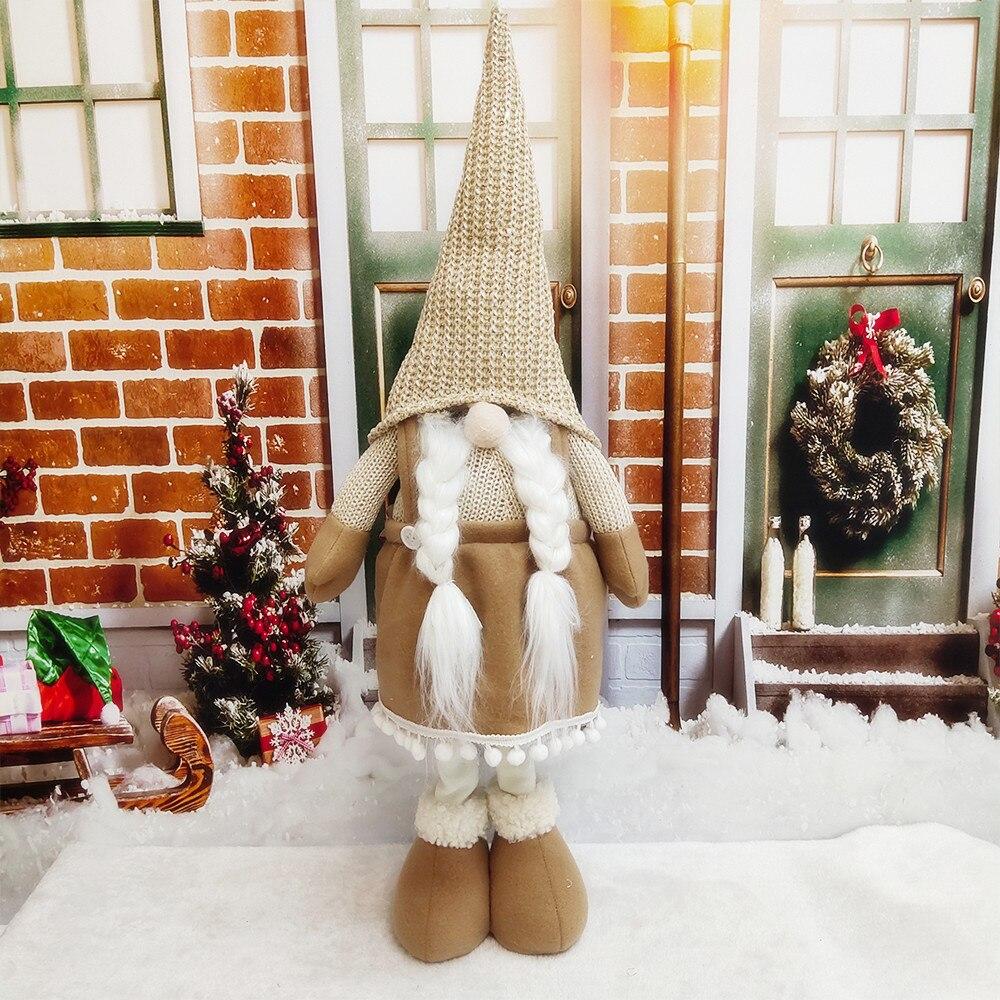 Stretch Gandalf Plush Christmas Dolls Kids Christmas Gifts Garden Dwarf New Year Navidad Home Ornament Christmas Tree Decorations