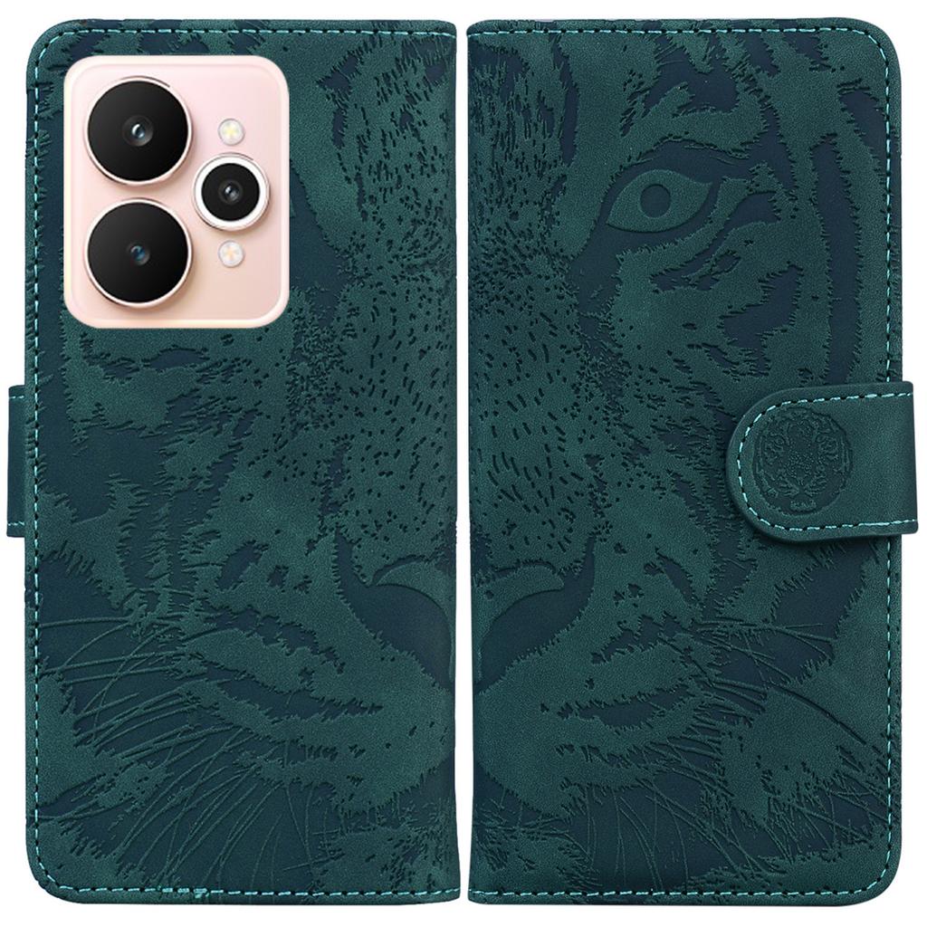 For Realme 15 Pro 5G/15 5G Case Tiger Imprint Leather Wallet Phone Cover