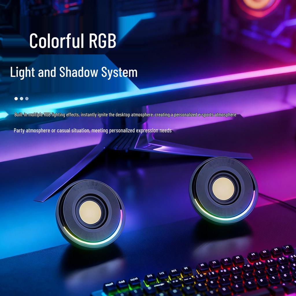 RGB Bluetooth Настольные Мультимедийные Колонки с Сабвуфером