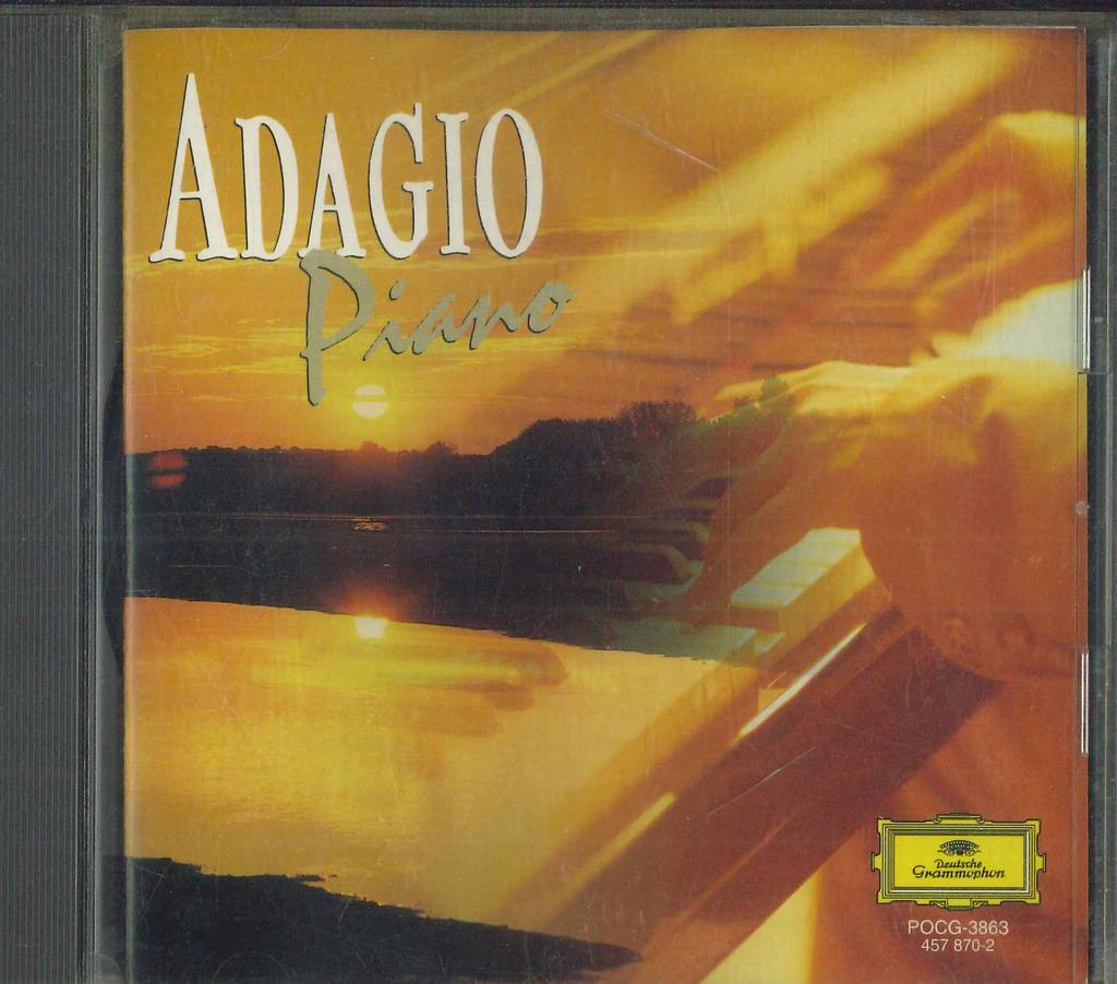 CD VARIOUS - Adagio Piano POCG3863 POLYDOR 1998 Japan Classical Used