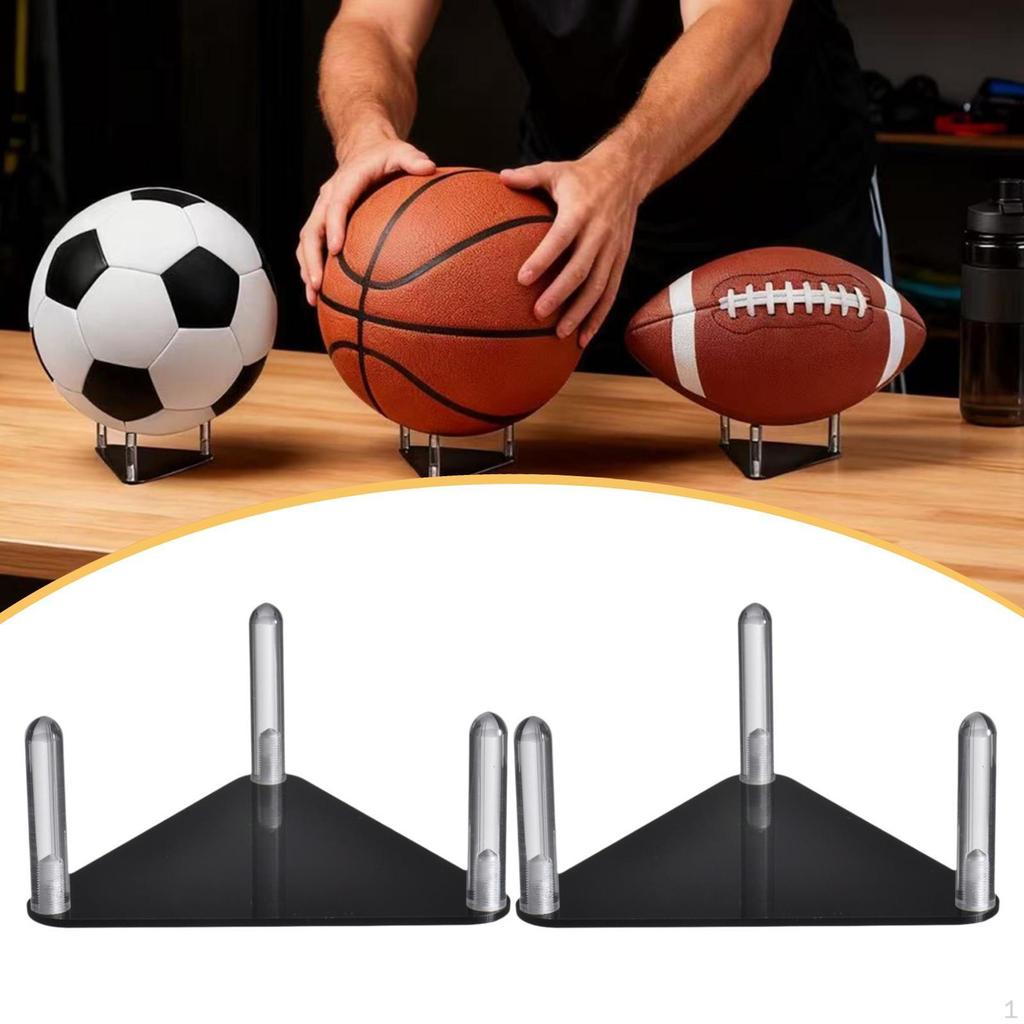 Акриловая подставка для мяча Держатель для хранения баскетбольных мячей Спортивная стойка для боулинга, регби
