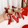Wedding Dragon & Phoenix Corsage Set: Groom & Bride Boutonniere Brooch for Wedding Preparation