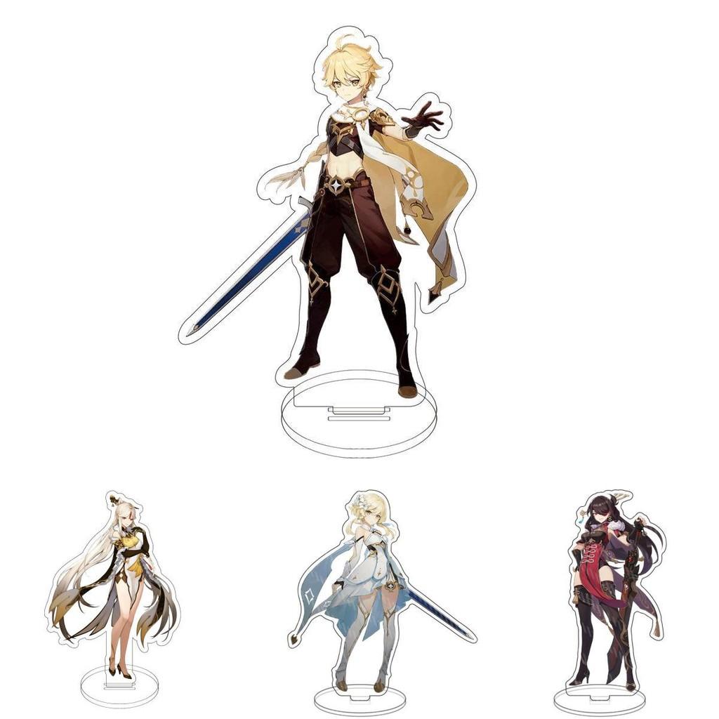 Изысканная акриловая подставка-фигурка Genshin Impact с Клии, Кэ Цин, Гань Юй для настольной демонстрации