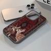 Чехол для телефона с рисунком целующихся оленей для iPhone 17 13 15 11 12 14 16 Pro Max Air Ударопрочный прозрачный чехол Силиконовые Fundas