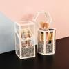 Европейский стиль пылезащитный стеклянный контейнер для хранения кистей для макияжа