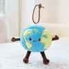 Cute Cartoon Planets Plush Keychain Stuffed Earth Mars Soft Dolls Key Chain Lovely Sun Moon Pendant Bag Decor Kawaii Keychain