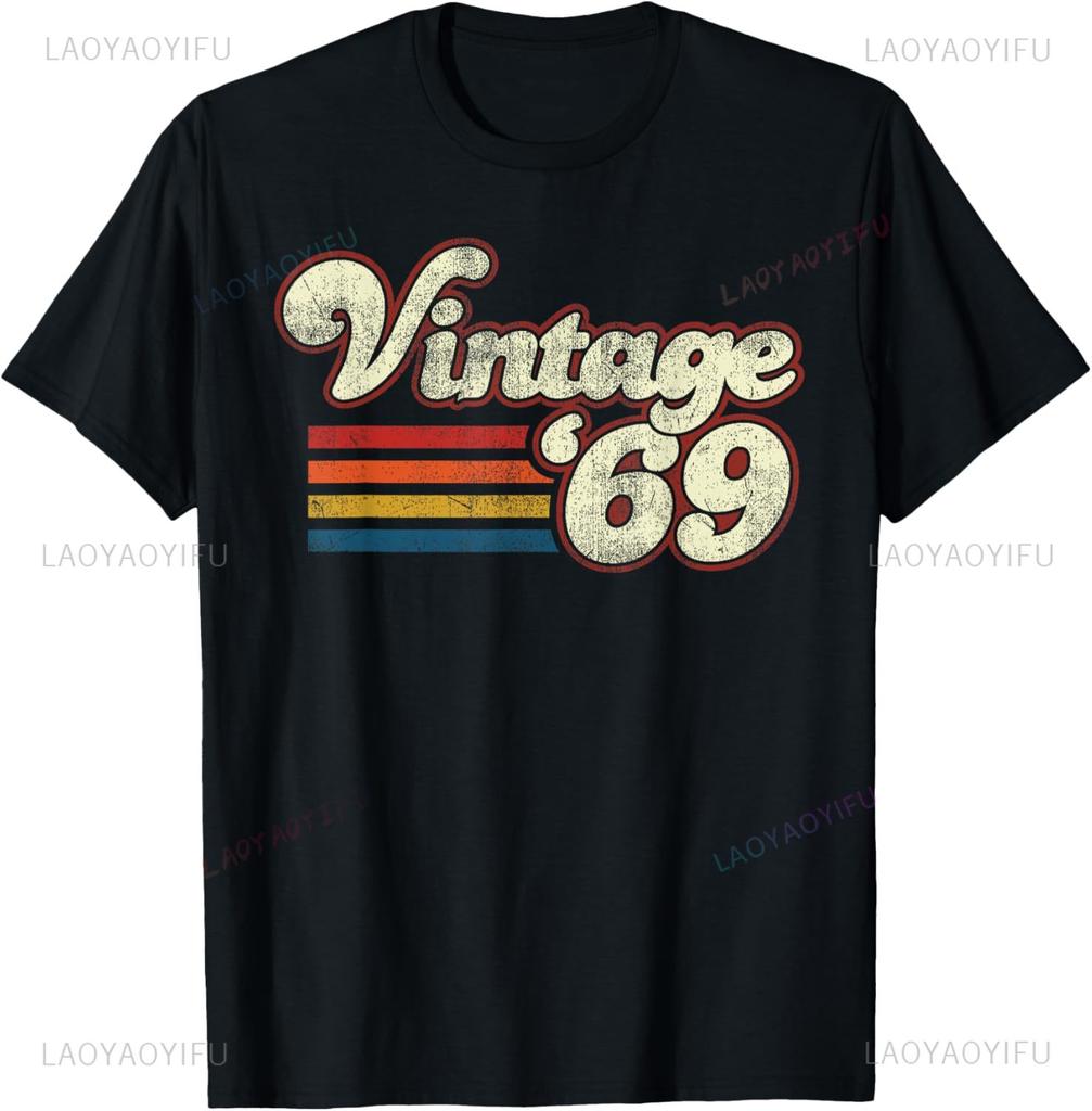 Classic Since 1969 Vintage Style Born in 1969 Birthday Gift TShirt Vintage T Shirt Unisexs Clothing Funny Shirt Camiseta Hombre