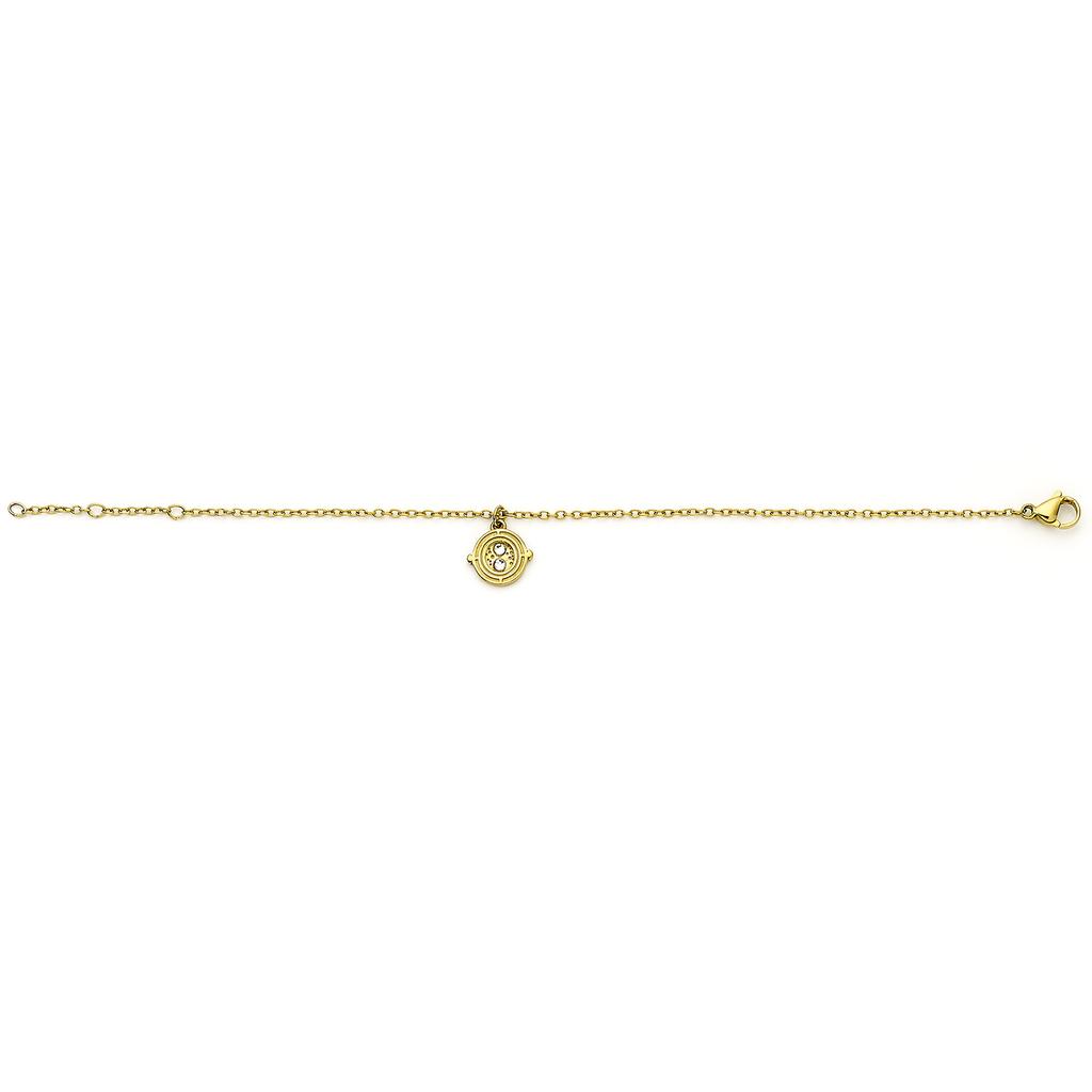 Harry Potter Stainless Steel Time Turner Gold Chain Bracelet