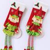 Рождественские чулки 3D Милая кукла-эльф Рождественские чулки Украшения Длинноногий эльф Подвесной