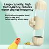 200ml Automatic Bird Water Feeder Detachable Leak Proof Parrot Drinking Fountain Top Fill Transparent Automatic Drinking Bottle