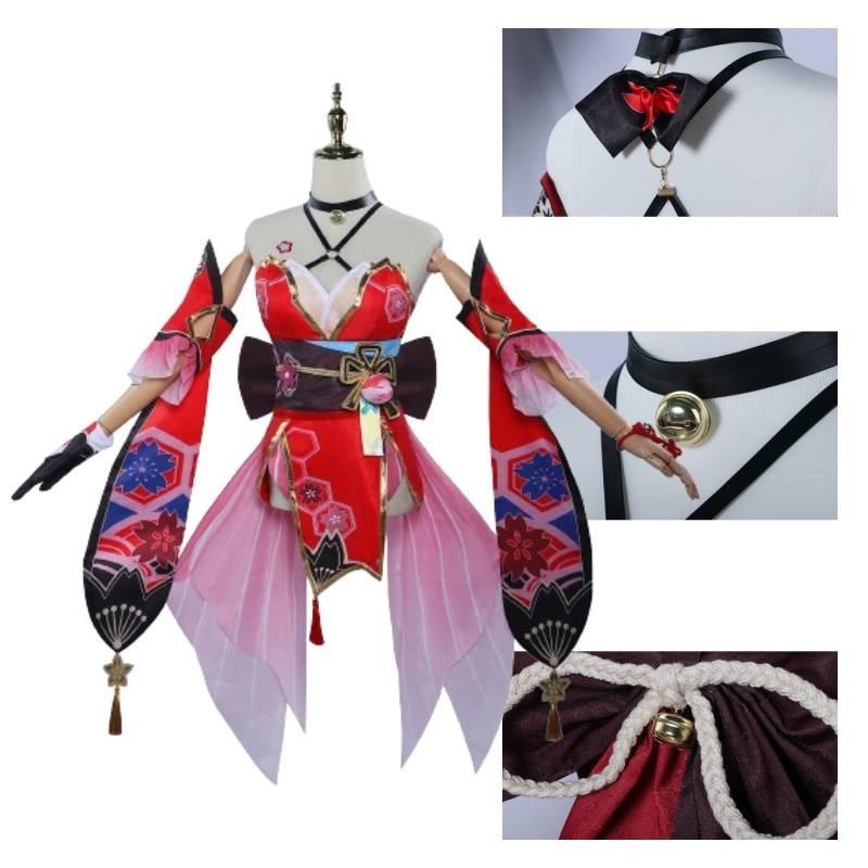 Japanese And Korean Casual Style Fireworks Cosplay Costume Polyester Fabric Xs-xxxl Sizes