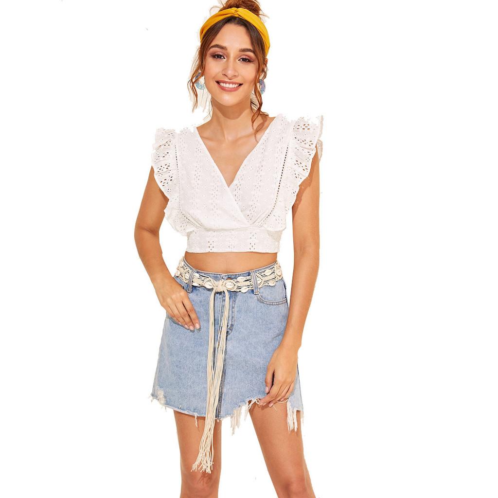 Bohemian Leather Shell Waist Band For Women With Wide Woven Cord And Versatile Style