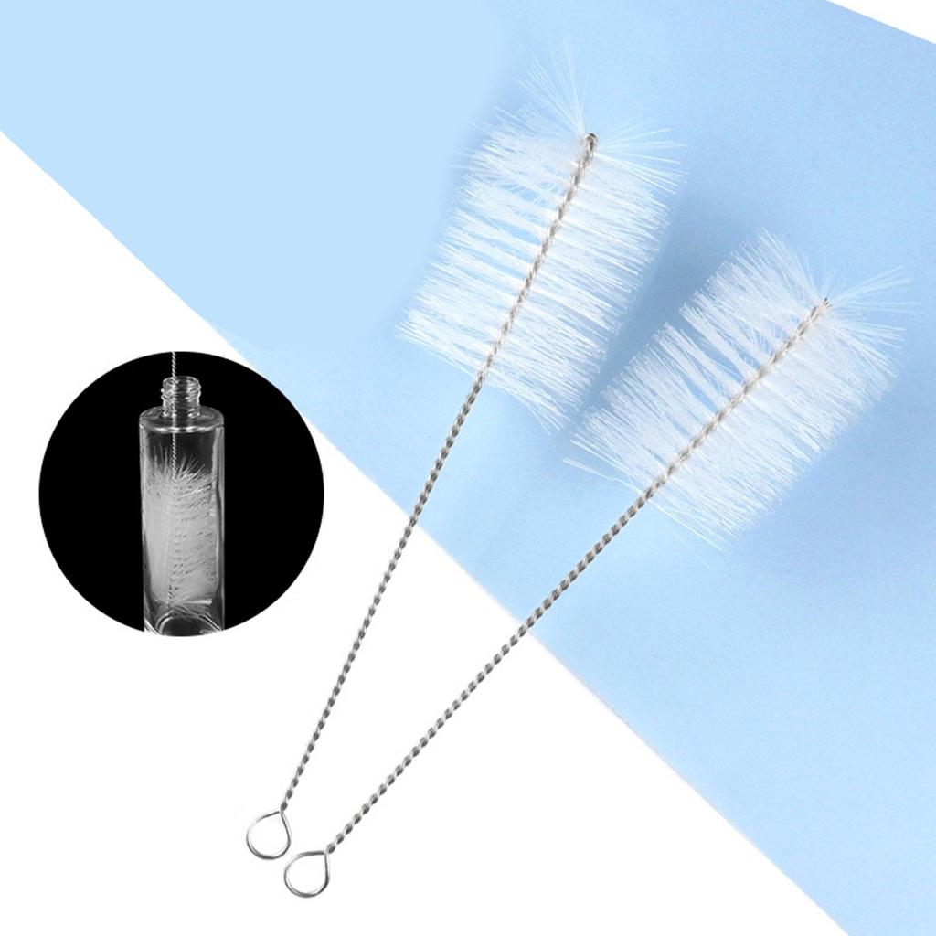 Pack Of 5 Nylon Bottle Cleaning Brushes With Stainless Steel Handle Suitable For Narrow Bottle Necks Kitchen Office Use