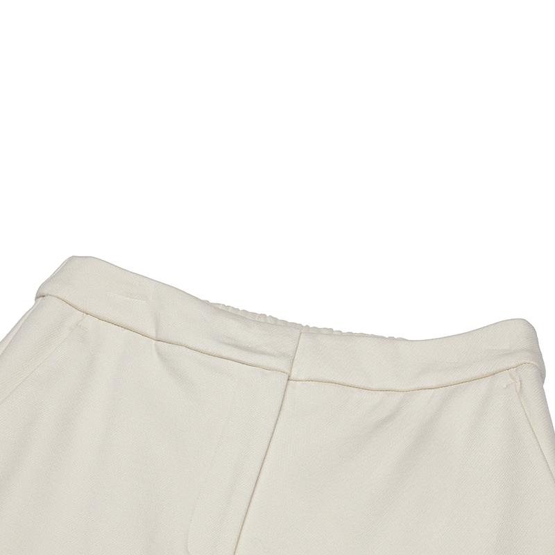 Fila Свободные Удобные Вязаные Повседневные Брюки с Широкими Штанинами Женские брюки Облачно-Грибной-Белый F11W514803FWT