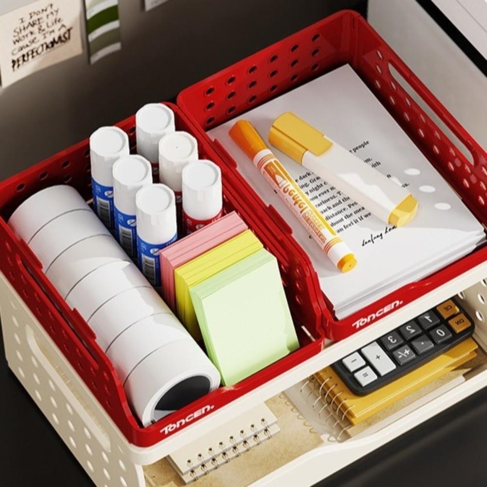 Перфорированная доска Складная настольная книжная полка Пластиковый органайзер с ящиками Настольная полка для хранения Студенческая учеба