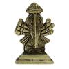 Goddess Durga Gift Statue Religious Car Decor Figurine Metallic Gold Office
