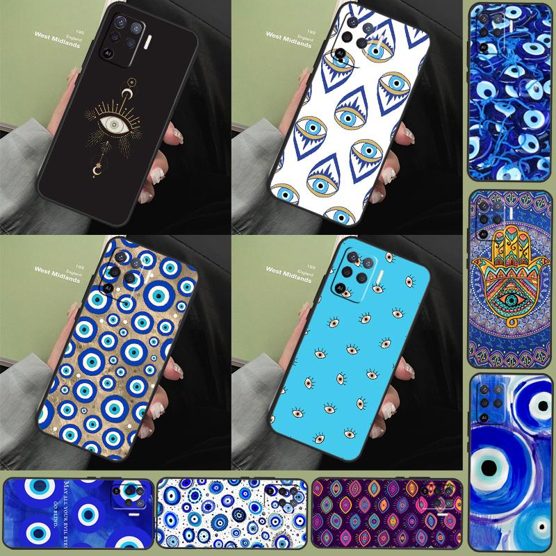Чехол 'Сглаз' (Nazar Boncuğu Evil Eye) для Oppo A15 A80 A60 A40 A94 A54 A98 A78 A18 A38 A58 A16 A76 A96 A17 A77 A74 A57S