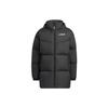 Adidas Zip-Up Down Jacket With Brand Logo Print Unisex Outerwear Black HM9706