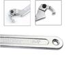 Chrome Steel 7" Adjustable Wrench, Hook Spanner