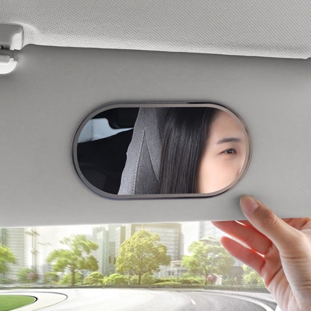 Dual Purpose Auto Sun Visor Mirror HD Car Makeup Mirror Rear View Auxiliary Mirror for Driving