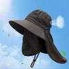 with Neck Cover Outdoor Fisherman Hat Wide Brim Anti UV Cap Casual Bucket Hat  Men Women