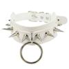 Spike Collar Adjustable Comfortable To Wear Faux Leather Punk Rock Style Neck Strap for Party