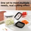 Ручная резка для картофеля фри с 2 лезвиями, слайсер для фруктов, измельчитель овощей, фрукты и овощи