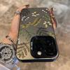 Flowers And Plants Electroplate Silver IMD Case For Samsung Galaxy A13 A14 A23 A15 A35 A55 S24 S23 S22 S21 Ultra Plus FE Cover