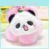 Adorable Plush Panda Head Keychain Soft Toy Key Ring Accessory For Everyday Use
