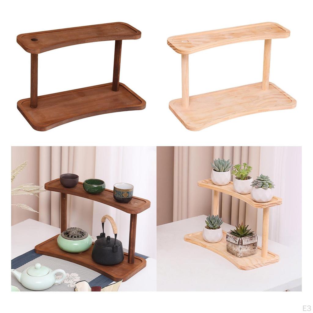 2 Tier Desktop Organizer for Makeup And Spice Rack Display In Dorm Living Room