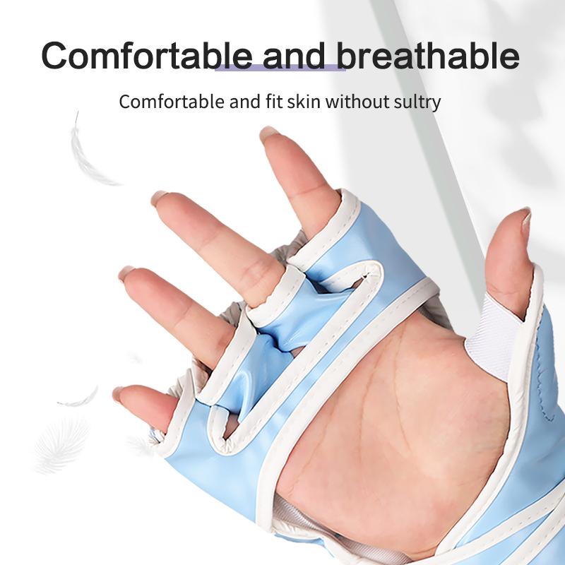 KickBoxing MMA Gloves Women PU Karate Boxing Glove Muay Thai Pouching Mitts Guantes De Boxeo Training Adults Kids Equipment Pink