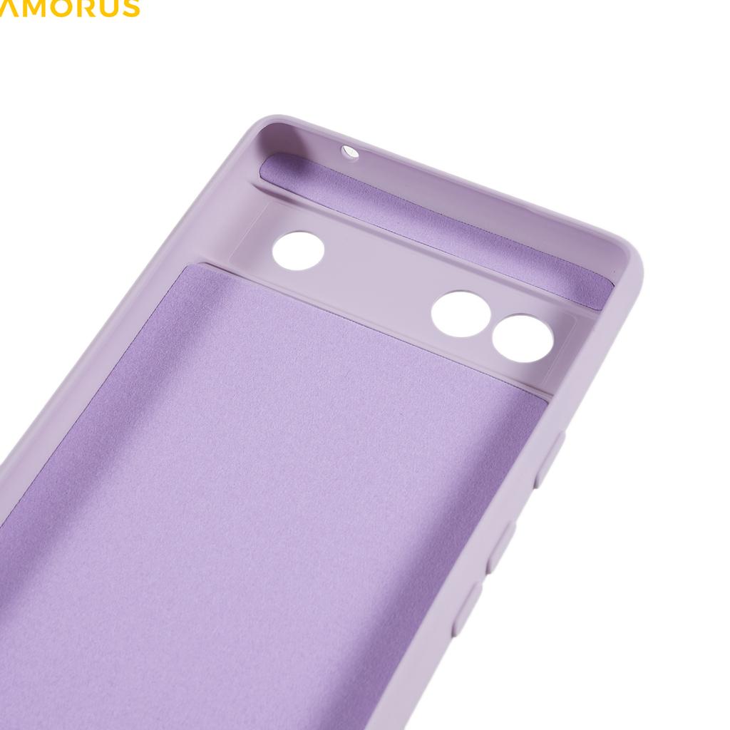 For Google Pixel 6a Case Precise Cutouts TPU Fiber Lining Shockproof Phone Cover