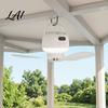 Multifunctional Picnic Cooling Device 2-in-1 Portable Ceiling Fan Rechargeable Wireless Tent Fan with LED Light Remote Control 4 Speeds,