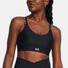 Under Armour Ua Infinity 2.0 Логотип Принт U-образный спортивный бюстгальтер Женское нижнее белье Черный 1385433-001